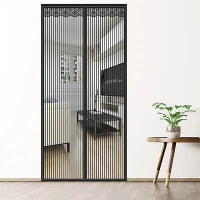 Produktbild von WISFOR 90x210cm moskitiera drzwiowa magnes moskitiera zasłona drzwi balkonowe moskitiera