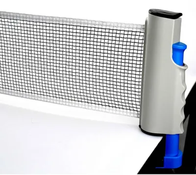 Immagine prodotto di Rete da ping pong portatile Fox TT - estensibile fino a 1,6 metri - bianca blu nera