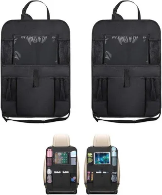 Produktbild von Famanu Rücksitz Organizer mit Tablet Halterung - Schwarz