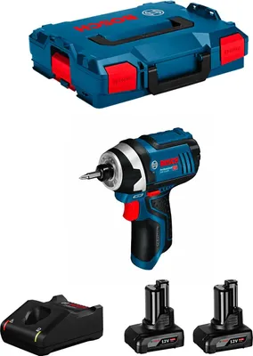 Image de Visseuse à chocs BOSCH GDR 12V-105 (2 x 6,0 Ah + GAL12V-40 + L-Boxx 102)