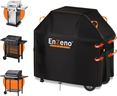 Obrázok produktu pre Kryt na gril Enzeno 120x60x120cm - odolný voči poveternostným vplyvom a prachu - čierny