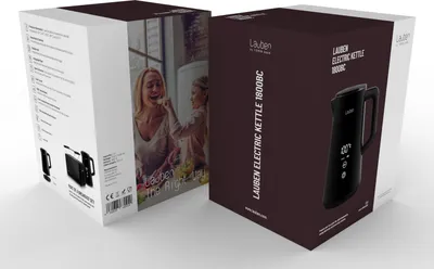 Immagine prodotto di Lauben LBNEK1800BC Lauben Wasserkocher 1800BC    1.5l      1800W        schwarz retail
