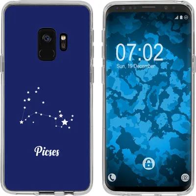 Produktbild von PhoneNatic Case kompatibel mit Samsung Galaxy S9 Silikon-Hülle SternzeichenPisces M1