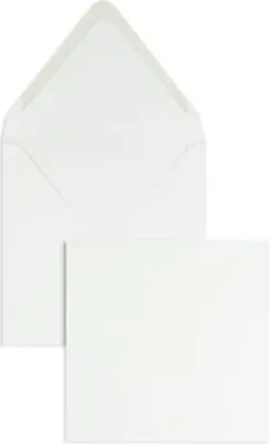 Produktbild von Briefumschläge 160x160mm 120g/qm gummiert VE=100 Stück schneeweiß