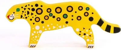 Produktbild von Bajo Tierfigur Spielzeug - bedrohte Tiere Leopard Karton