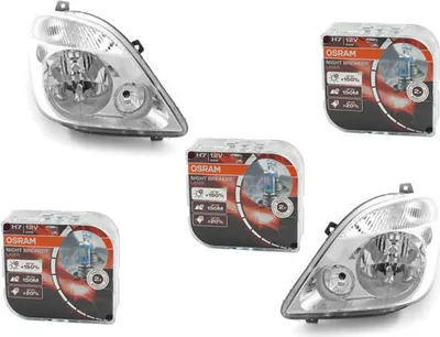 Zdjęcie produktu dla Johns, zestaw reflektorów Osram Night Breaker Laser pasujący do Mercedes Sprinter 906 L R 9068200561 A9068200561 9068200661 A9068200661