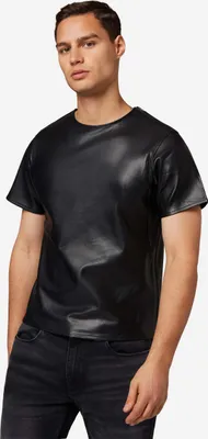 Immagine prodotto di T-shirt nappa d'agnello (it) - Nero / XL (it)
