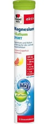Produktbild von Doppelherz | Magnesium+Kalium | 15 Brausetabletten