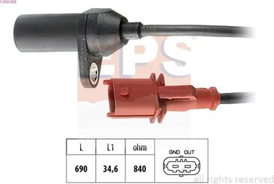 Produktbild von EPS 1.953.356 Kurbelwellensensor Impulsgeber für LANCIA Y (840A)