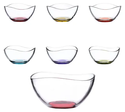 Obrázek produktu pro sada 7 salátových misek 6 x 12 cm + 1 x 21 cm barevná Vira LAV