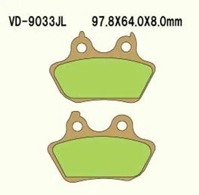 Image de Vesrah Vd-9033Jl (Fa434) Plaquettes De Frein