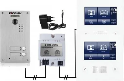 Obrázek produktu pro Set videozvonku ZONEWAY ZW-432M + ZW-738-2