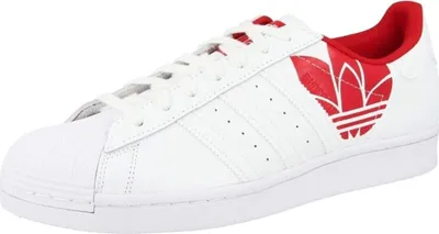 Produktbild von adidas Damen SUPERSTAR FY2828 Straßen-Laufschuh, Weiss/Rot , Gr: 36 EU