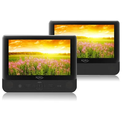 Produktbild von XORO Monitorset mit DVD-Player 22,86cm (9 Zoll) HSD9912 , MP3-Wiedergabe, USB, Farbe: Schwarz