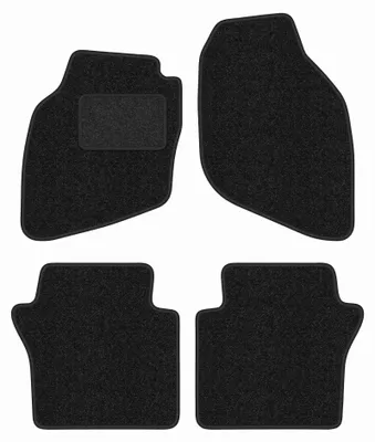 Image de Tapis de sol en moquette pour Honda Jazz II 2002-2008 (à hayon) – jeu 4 pièces, anthracite, sur mesure – Wielganizator ANTHRA