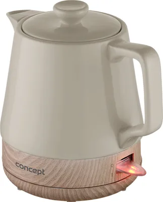 Produktbild von Concept RK 0060/62/61 Schnurloser Wasserkocher, Keramikgehäuse, 1 l FÃ1/4llmenge, 1200 Watt, 360° Sockel, Abschaltautomatik