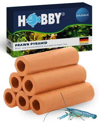 Image de Hobby Pyramide à crevettes 3-2-1, rouge, 6 x 6 x 5 cm
