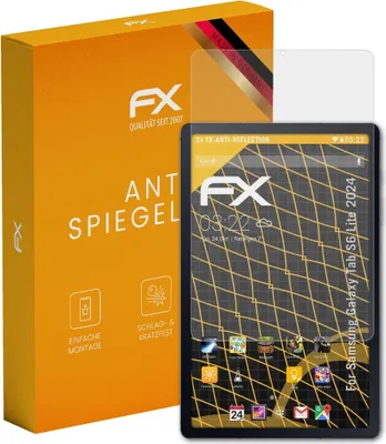 Produktbild von atFoliX FX-Antireflex 2x Schutzfolie kompatibel mit Samsung Galaxy Tab S6 Lite (2024) Displayfolie