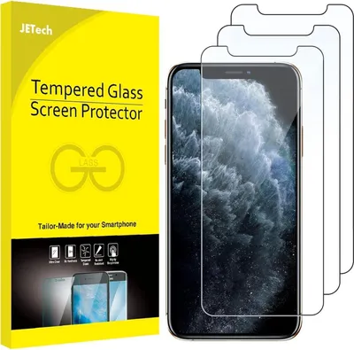 Produktbild von JETech Schutzfolie iPhone 11 Pro XS X 5,8 Zoll 3 Stück