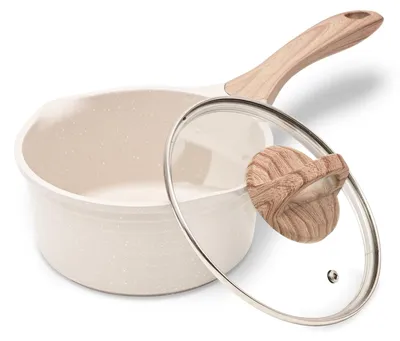 Image de Poêle Kochtopf de 20 cm avec couvercle - Poêle en granit antiadhésive, compatible avec les plaques à induction et tous types de cuisinières