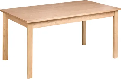 Obrázok produktu pre BELIANI Jedálenský stôl vo farbe svetlý dub MDF nohy z jaseňového dreva 160 x 90 cm obdĺžniková dyhovaná doska jedáleň v tradičnom štýle