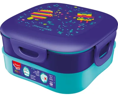Produktbild von Maped PICNIK Brotdose KIDS CONCEPT PIXEL PARTY 3-in-1 1,4 l
