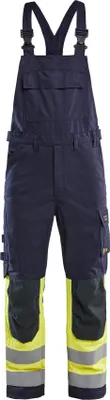 Produktbild von Multinorm Latzhose Inhärent "2888 " - Blakläder Marineblau/ High Vis Gelb C52