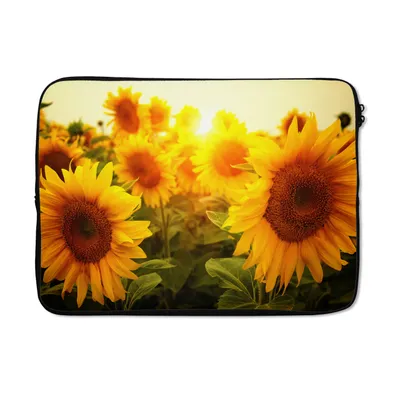 Produktbild von MuchoWow® Laptop Hülle 13 Zoll Sonnenblume - Gelb - Blumen - Sonne Laptoptasche - Laptophülle - Sleeve - Rundumschutz