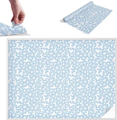 Obrázek produktu pro Fólie na ochranu soukromí - 146x200 cm - barevné sklo / vitrážový design - neprůhledná a dekorativní - samolepicí dekorativní skleněná fólie - ochrana proti UV záření, snadná instalace - geometrické vzory