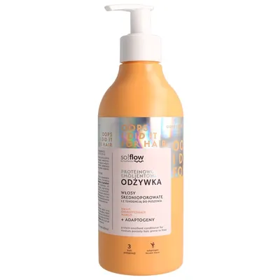 Zdjęcie produktu dla So!Flow - Emolientowo-proteinowa odżywka do włosów średnioporowatych, 400ml