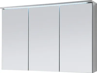 Produktbild von Spiegelschrank Badschrank Spiegel Badhängeschrank Badmöbel "Kirkja I" Titan / Weiß 100 cm