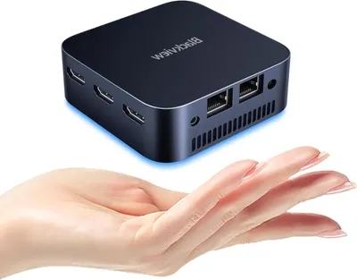 Immagine prodotto di Mini PC – Mini computer desktop – Processore Intel quad-core – 16 GB di RAM – SSD da 512 GB – Supporto per tre display 4K HDMI