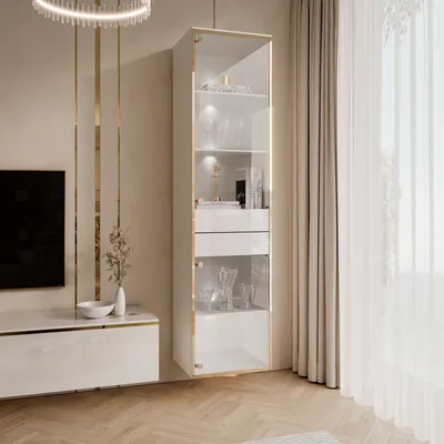Produktbild von Vitrine AURORA mit LED-Beleuchtung Option Hängend