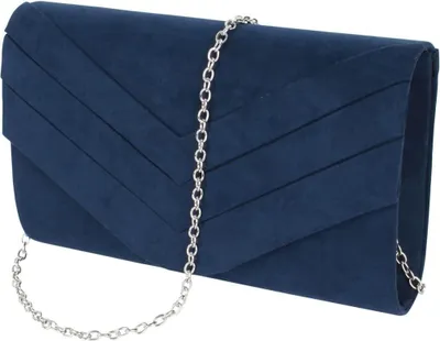Productafbeelding van Voarge Damen Clutch, handtas van suède, avondtas, onderarmtas, trouwertas, elegante enveloptas, crossbodytas, schoudertas, kleine schoudertas