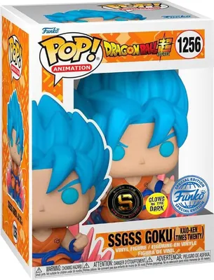 Image de Funko POP ! Dragonball Z - SSGSS Goku #1256 (Glow in the Dark)