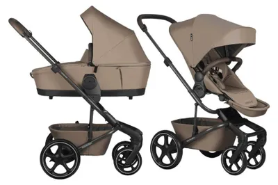 Produktbild von Easywalker Harvey NXT Kinderwagen – inkl. Reisewanne & Sitz, umbaubar zu Duo/Twin, inkl. Zubehörset, UPF 50+, Mocha Brown