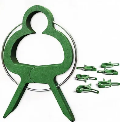 Produktbild von Famanu Pflanzenclips für Tomaten, Rosen, Gurken und andere Kletterpflanzen - Einfache Kletterhilfe für Pflanzen
