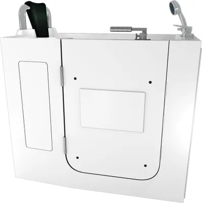 Produktbild von Sitzwanne Whirlpool Badewanne mit Tür S08WP-B-L 110x68cm
