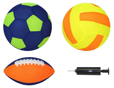 Produktbild von Best Sporting Beach-Ball-Set Aufblasbälle MESH 4-teilig