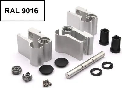 Produktbild von Schüco Aufsatztürband 279563 weiß, 22 mm, nach innen oder außen öffnend