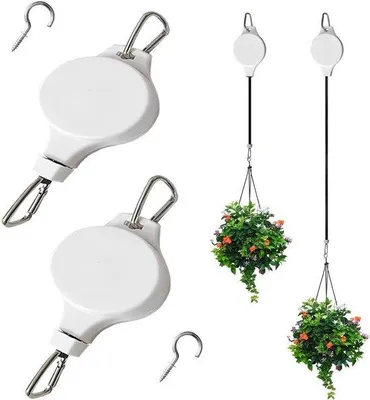 Zdjęcie produktu dla Stojak na rośliny z śrubami – uchwyt na rośliny – zawieszenie na rośliny – do montażu na stałe, obracany o 360° – długość 90 cm – kolor czarny