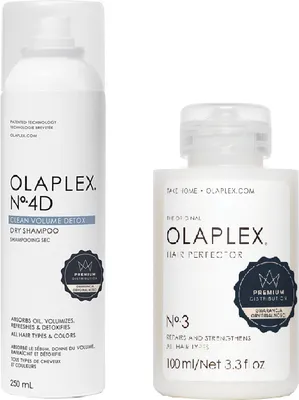 Zdjęcie produktu dla Olaplex No.4D Clean Volume Detox Suchy szampon 178g + Olaplex Hair Perfector No.3 100ml
