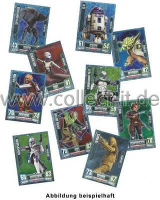 Immagine prodotto di FA2 - Spar 2 - 10 carte stella/aggiuntive diverse - Star Wars Force Attax - SERIE 2 (2011)