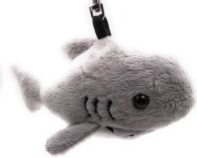 Image de Onwomania Peluche / Doudou / Tissu Animal Porte-clés Requin gris Poisson 11 cm