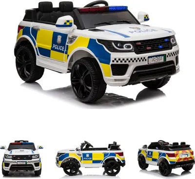 Zdjęcie produktu dla Dziecięcy samochód elektryczny policja RR002 światła policyjne syrena MP3 pilot USB