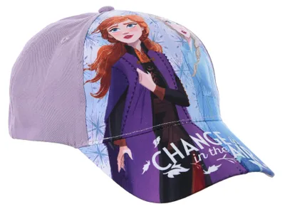Produktbild von Frozen - Die Eiskönigin Anna & Elsa Kinder Kappe Mädchen Baseball-Cap Mütze , Farbe:Lila, Größe:54