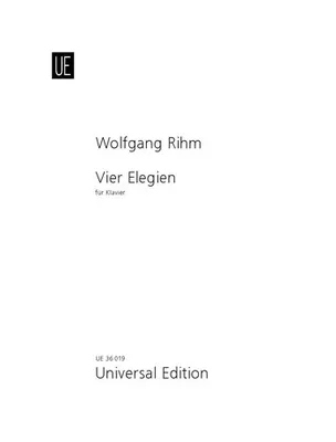 Produktbild von Vier Elegien für Klavier