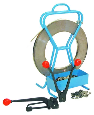 Produktbild von Banholzer & Wenz Banholzer Stahlband-Umreifungsset tragbar, 16x0,5mm, L 240m