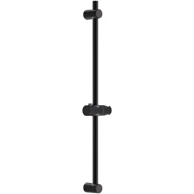 Produktbild von Auralum Duschstange,90 cm Verstellbar,Universelle Duschstange Duschstange  Runde Wandhalterung,schwarz
