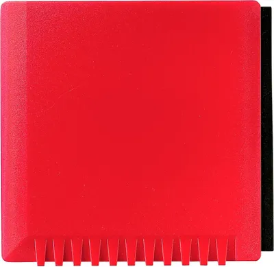 Produktbild von Eiskratzer "Quadrat" mit Wasserabstreifer standard-rot